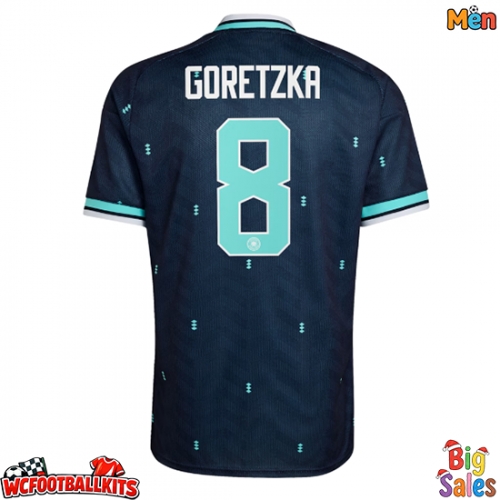 Germany Leon Goretzka #8 Replica Away Stadium Shirt World Cup 2026 Short Sleeve